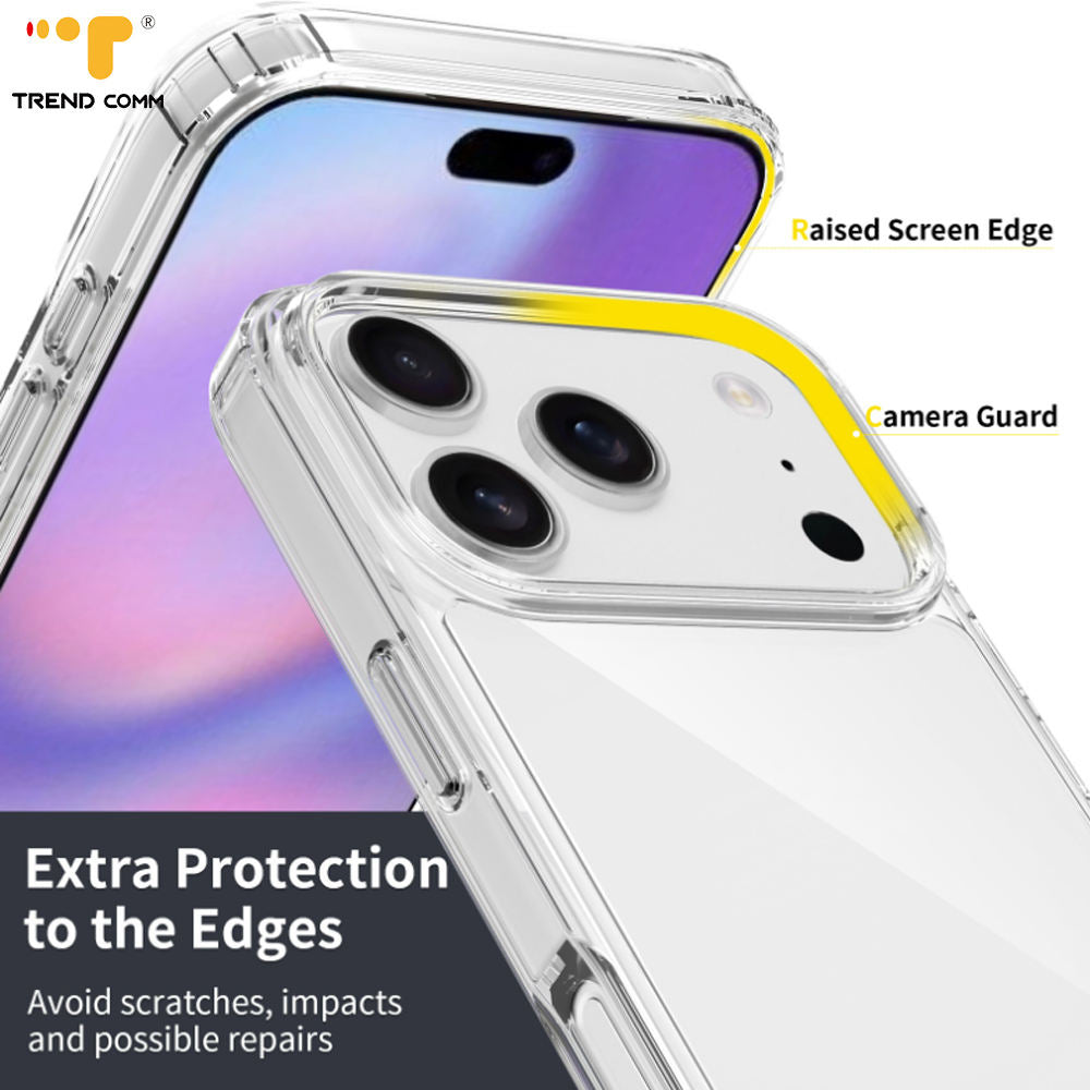 Custom Transparent Liquid TPU Case for iPhone 17 Pro Max (Shockproof Hard Back Protection, Frosting Detail)