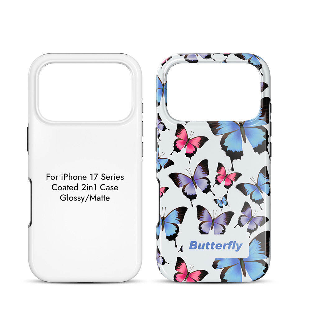 Customizable 3D Sublimation 2-in-1 Shockproof Case for iPhone 17 Series (Premium DIY Print Case)