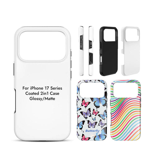 Customizable 3D Sublimation 2-in-1 Shockproof Case for iPhone 17 Series (Premium DIY Print Case)
