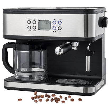 Anbo 2-in-1 Espresso & Drip Coffee Maker – 20-Bar Professional Coffee Machine