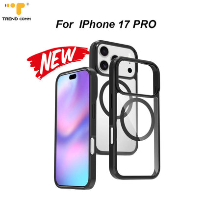 Custom Transparent Liquid TPU Case for iPhone 17 Pro Max (Shockproof Hard Back Protection, Frosting Detail)