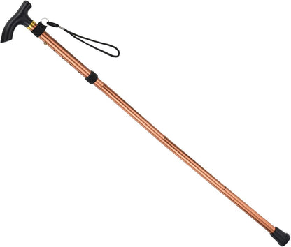 Trekking Poles, Collapsible Hiking Pole Telescopic Folding Cane Quick Lock Aluminum Alloy for Outdoor Hiking Walking Camping