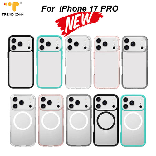 Custom Transparent Liquid TPU Case for iPhone 17 Pro Max (Shockproof Hard Back Protection, Frosting Detail)