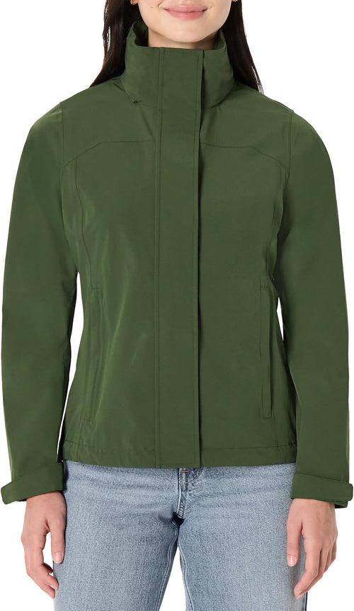 Women's Regular-Fit Packable Lightweight Waterproof Rain Jacket