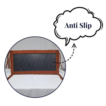 Custom Tufted Faux Leather Seat Cushion: 2-Inch Thick Pad