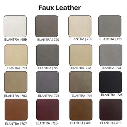 Custom Tufted Faux Leather Seat Cushion: 2-Inch Thick Pad