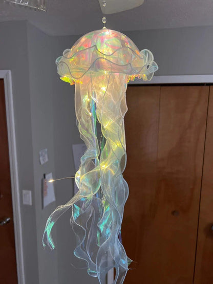 Aesthetic LED Jellyfish Lamp - Bedroom Night Lamp, Bedroom Night Light, Room And Home Decoration, Jellyfish Decor, Boho, Fantasy Nightlight