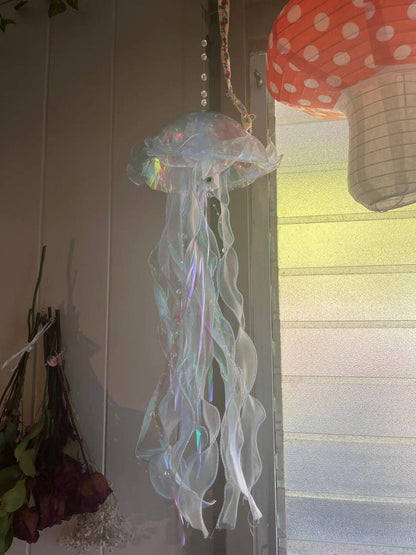 Aesthetic LED Jellyfish Lamp - Bedroom Night Lamp, Bedroom Night Light, Room And Home Decoration, Jellyfish Decor, Boho, Fantasy Nightlight