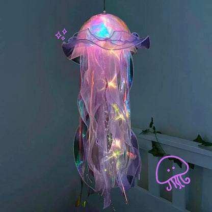 Aesthetic LED Jellyfish Lamp - Bedroom Night Lamp, Bedroom Night Light, Room And Home Decoration, Jellyfish Decor, Boho, Fantasy Nightlight