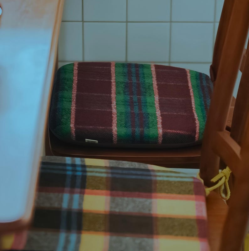 Horseshoe-shaped memory foam seat cushion, washable, thickened and non-slip, removable cover, relieves tailbone and buttock pain.
