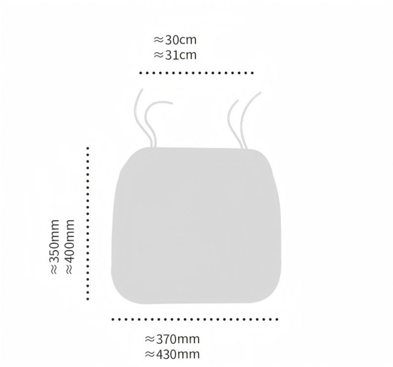 Horseshoe-shaped memory foam seat cushion, washable, thickened and non-slip, removable cover, relieves tailbone and buttock pain.