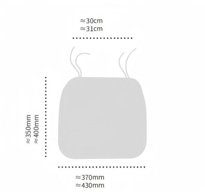 Horseshoe-shaped memory foam seat cushion, washable, thickened and non-slip, removable cover, relieves tailbone and buttock pain.