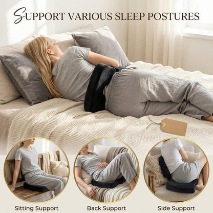 Ergonomic Donut Pillow for Tailbone Comfort, 2-in-1 Memory Foam Seat Cushion for Post-Surgery Support, Office Chair & Pressure Relief Pad