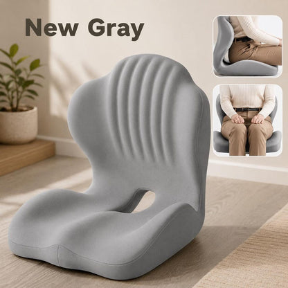 Ergonomic Seat Cushion: Spinal Support, Posture Improvement, Breathable, Portable