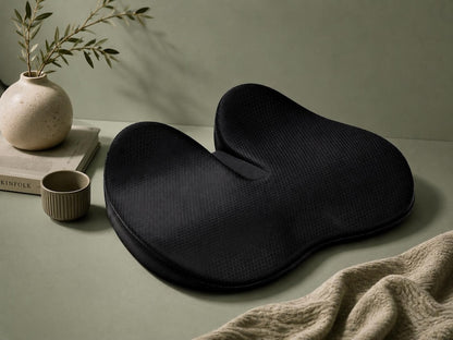 Ergonomic Memory Foam Seat Cushion – Sciatica Pain Relief, Office Chair Pillow