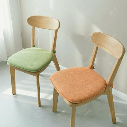 U Shaped Chair Pad, Linen Blend Seat Cushion, High Density Foam Dining Pad