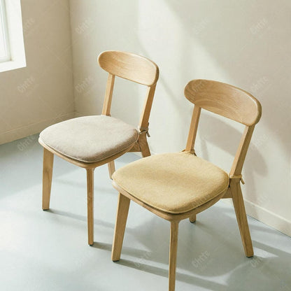 U Shaped Chair Pad, Linen Blend Seat Cushion, High Density Foam Dining Pad